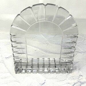 Mikasa Clear Crystal Cathedral Arch Picture Frame 4x6 Elegant Display Decor